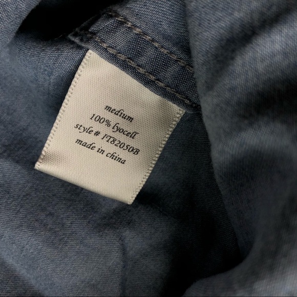 Harper Like Denim Button Down Shirt - Picture 5 of 6